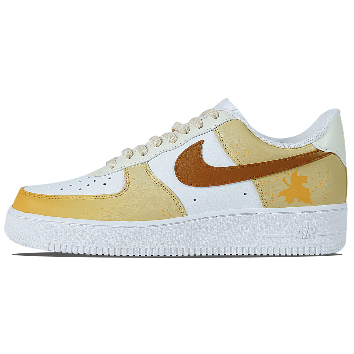 

Кроссовки Nike Air Force 1 Skateboarding Shoes Men Low-top Yellow/White, цвет White/Varsity Maize