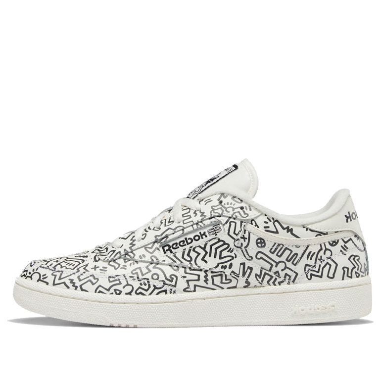

Кеды Reebok Keith Haring x Club C 'Dancing Figures Allover Print', белый