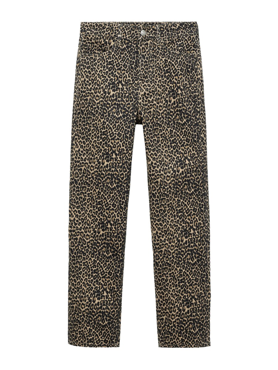

Джинсы MANGO Regular Jeans Leopard, цвет caramel/brocade