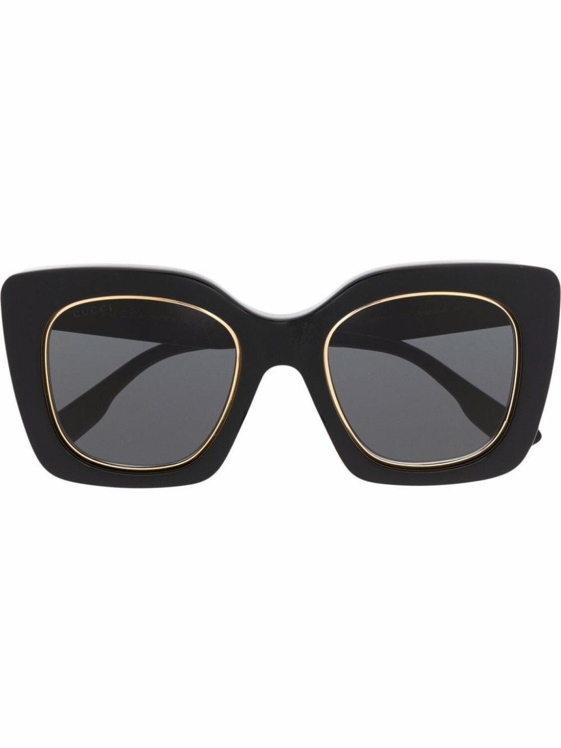 

Gucci Eyewear солнцезащитные очки в массивной квадратной оправе, серый