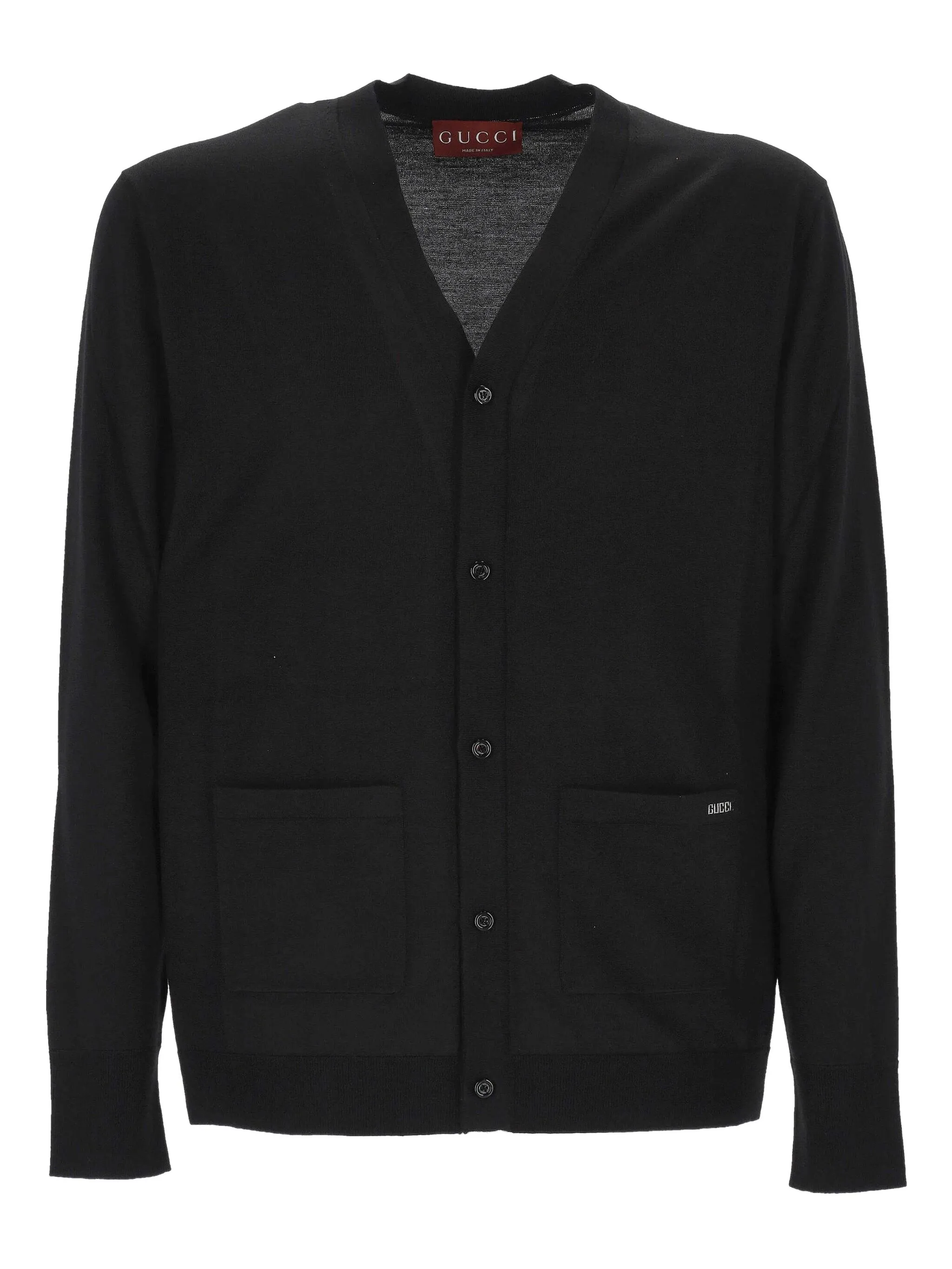 

Шерстяной кардиган Gucci, черный