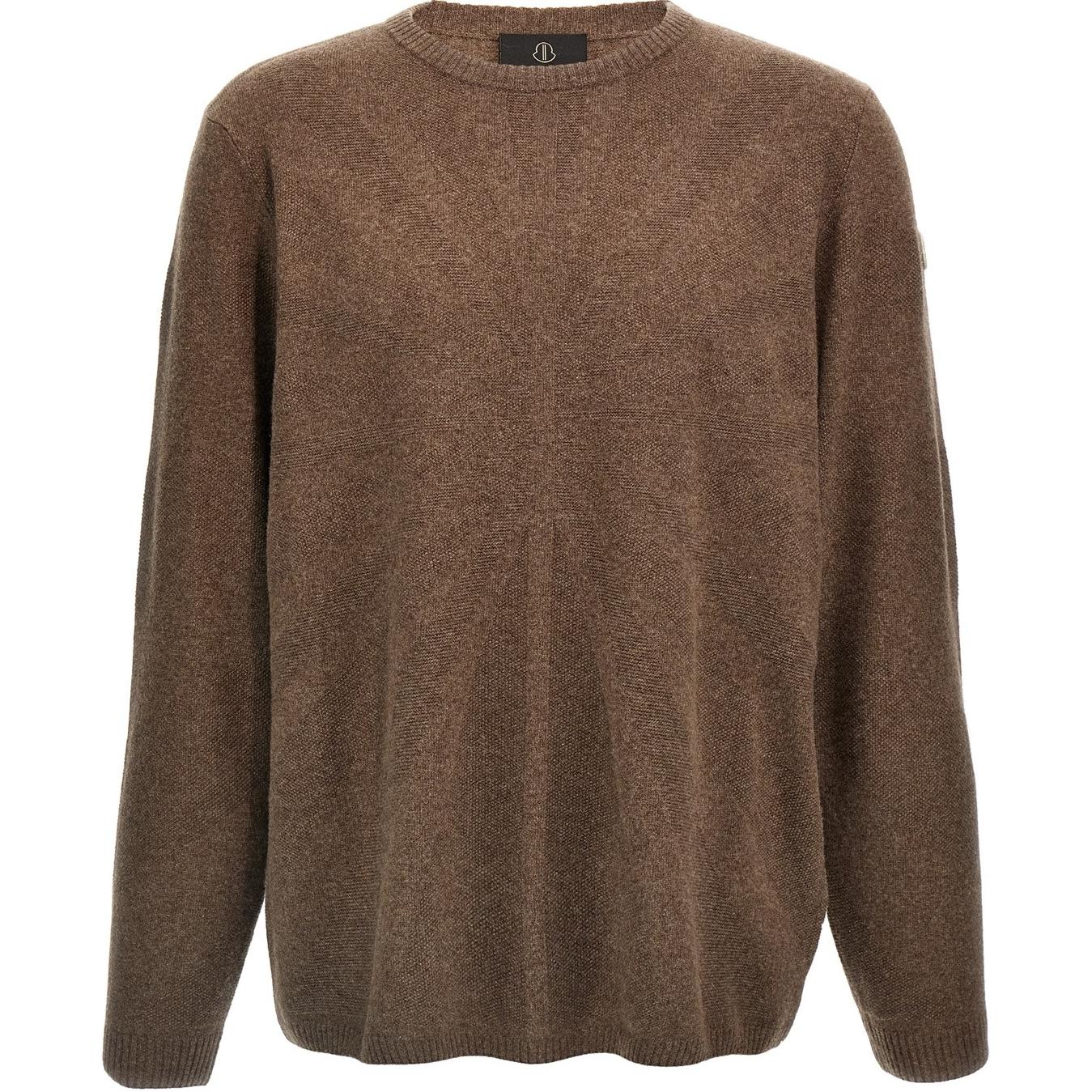 

Moncler + Джемпер с круглым вырезом большого размера Rick Owens, коричневый