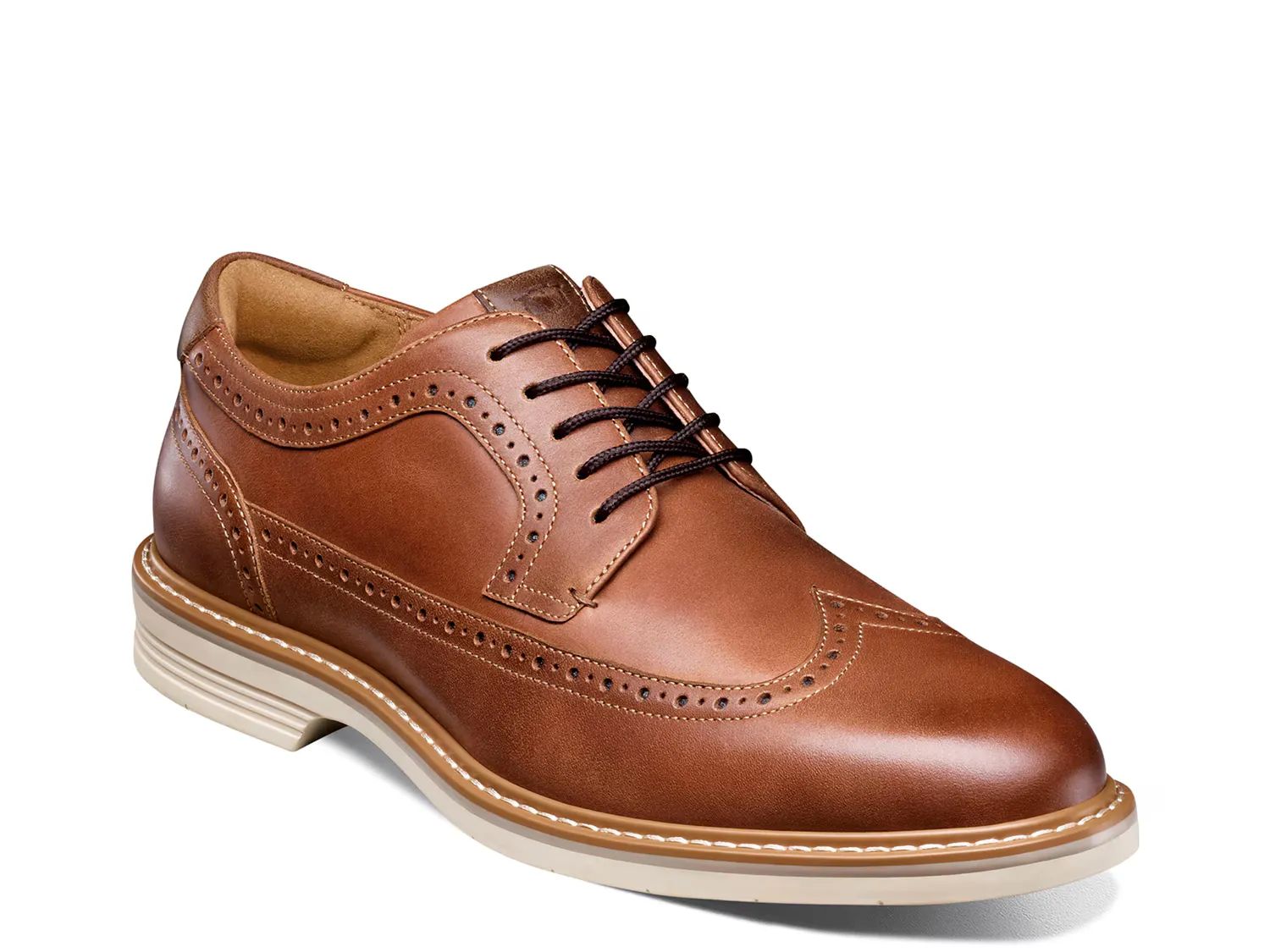 

Оксфорды Norwalk Wingtip Oxford Florsheim, цвет cognac