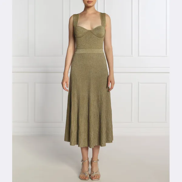 

Сухое платье Pinko, золотой