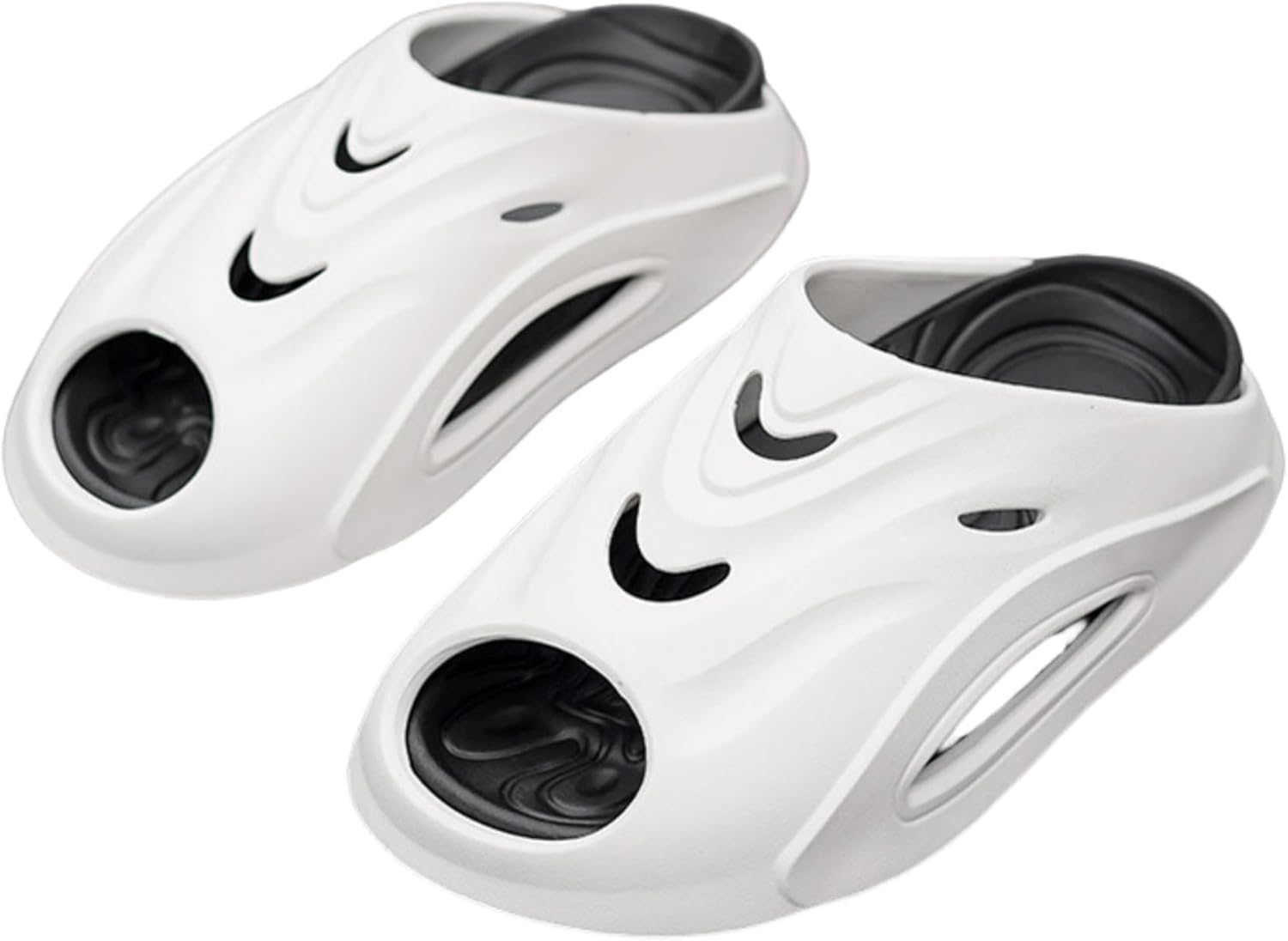 

Мужские сланцы WARKTMY Cloud, противоскользящие с толстой подошвой, для повседневного ношения и пляжа, подходящие для дома и улицы, черный