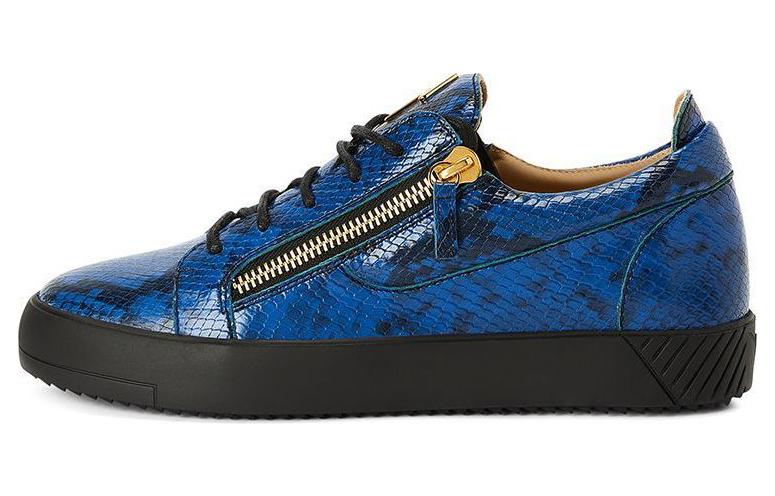 

Низкие кеды Frankie Snakeskin Giuseppe Zanotti, Blue