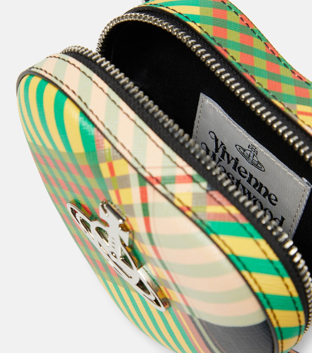 Сумка через плечо Saff Heart Mini из искусственной кожи Vivienne Westwood, Combat Tartan — фото 3