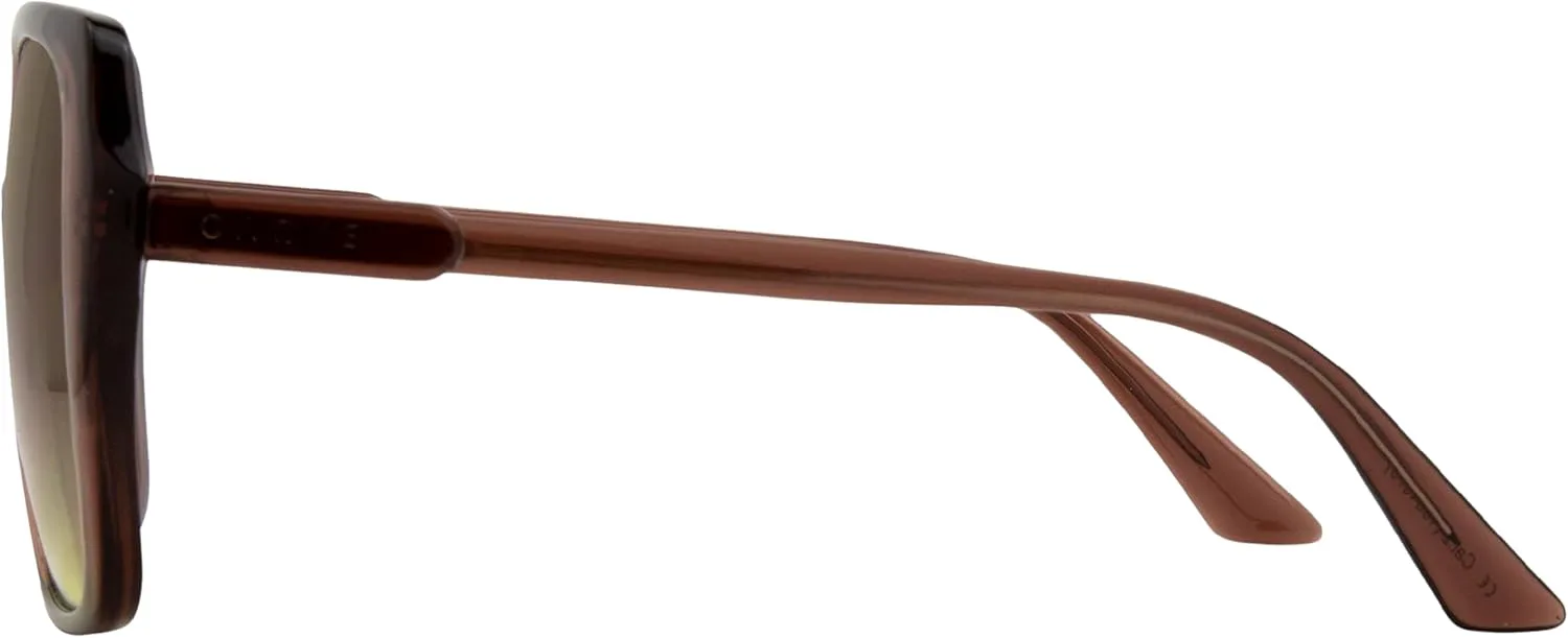 

Солнцезащитные очки CARVE Ebony - Ретро-оправа большого размера, смелый квадратный дизайн - 100% защита от УФ-излучения и стильный внешний вид, Gloss Brown / Yellow