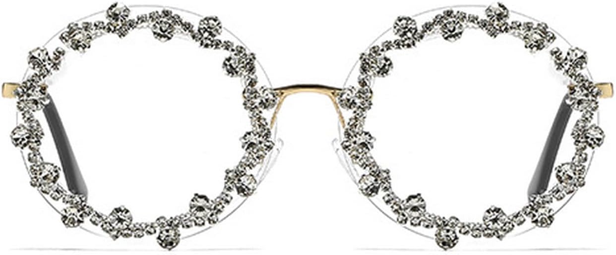 

Laureles Ретро хрустальные блестящие круглые солнцезащитные очки для женщин, модные очки для вождения с бриллиантами, солнцезащитные очки для мужчин, защита от УФ-излучения UV400, C6