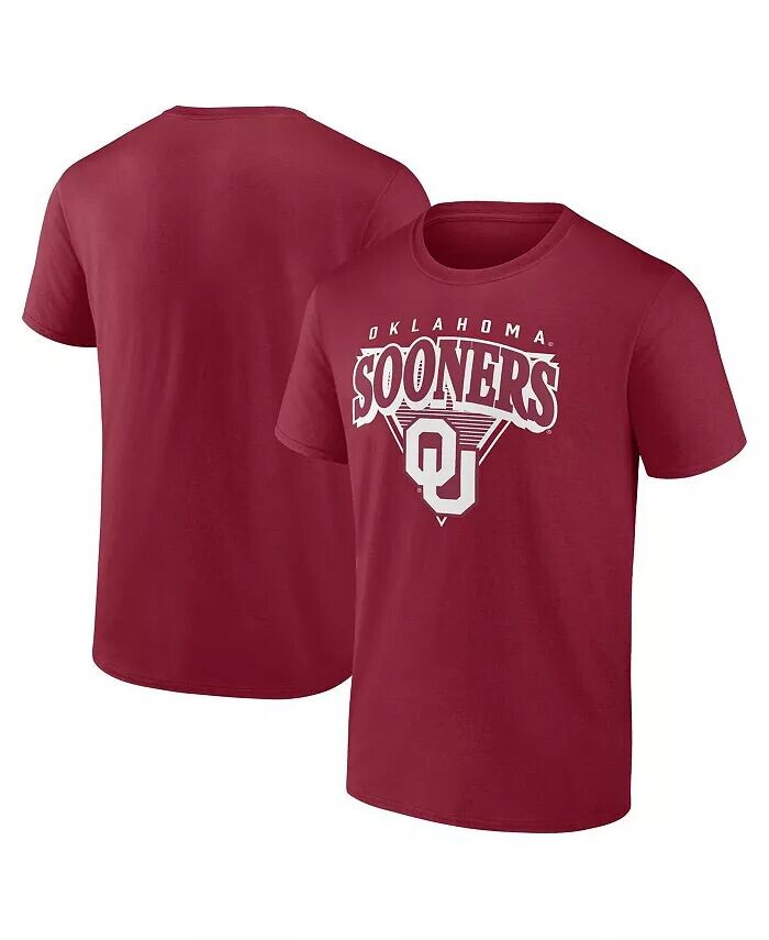 

Мужская малиновая футболка Oklahomaooners Modern Tri Fanatics, красный