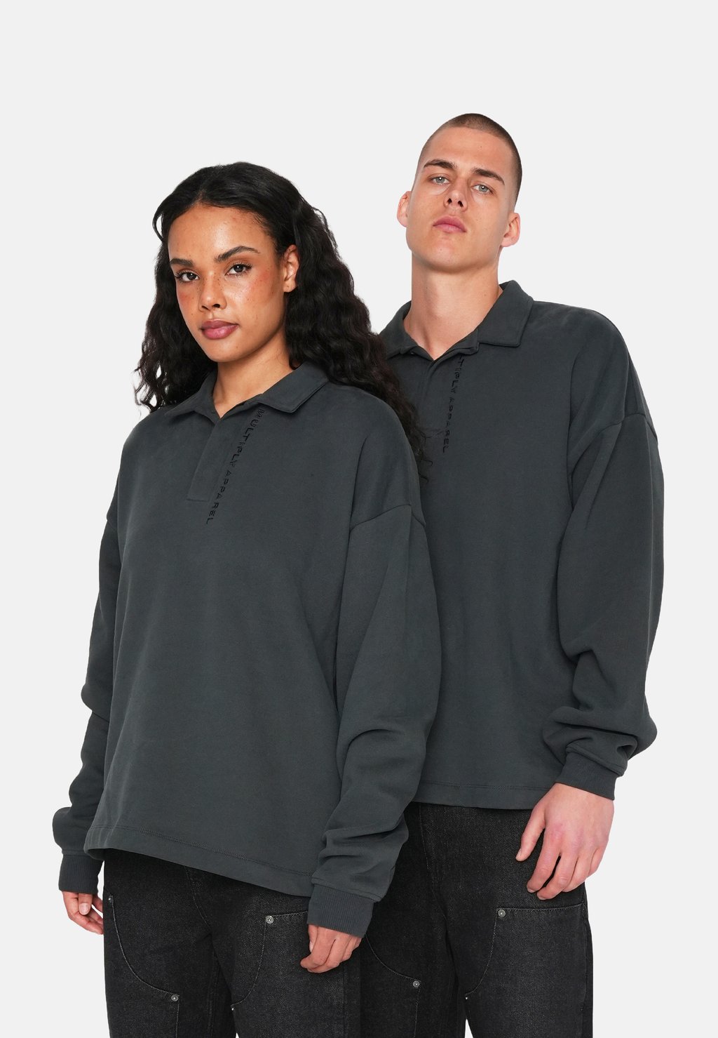 

Лонгслив Polo shirt Multiply Apparel, черный