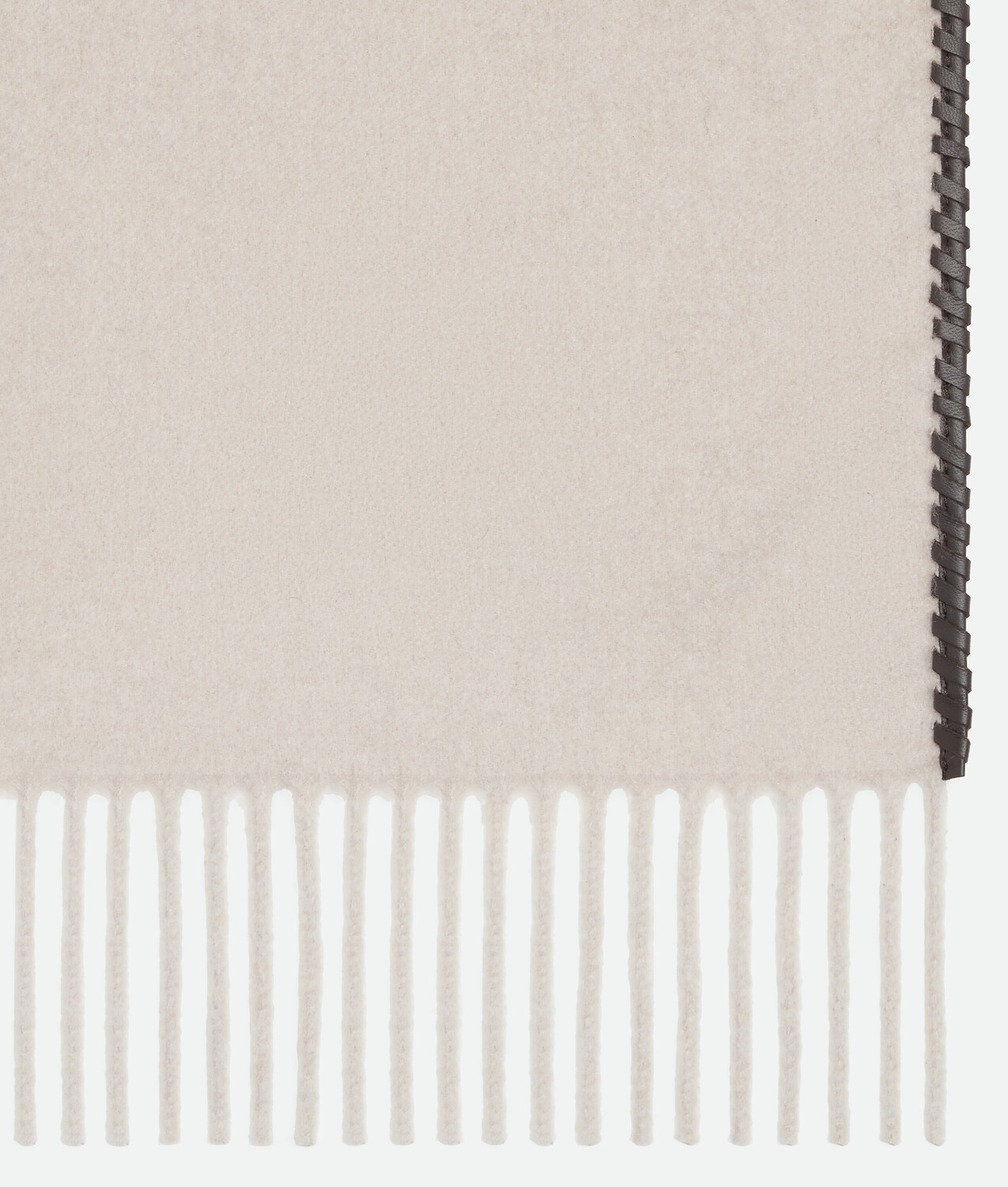 Cashmere scarf BOTTEGA VENETA, светло-серый — фото 2