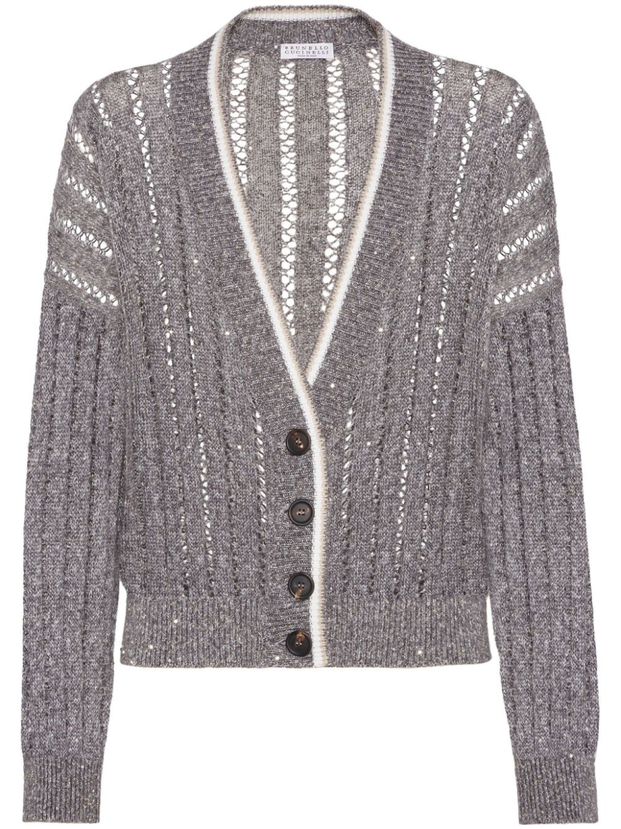 

Brunello Cucinelli кардиган Dazzling, серый