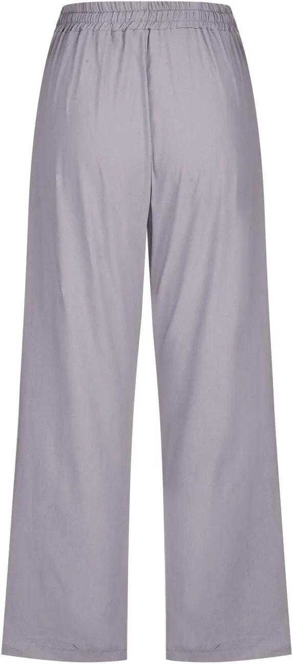 Леггинсы, высокая талия, Capri Pants, серый — фото 4