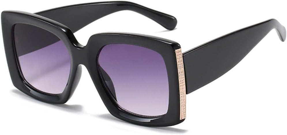 

Классические женские солнцезащитные очки в стиле ретро, ​​модные солнцезащитные очки с градиентным зеркальным покрытием и широкими дужками, защита от УФ-излучения UV400, модные мужские солнцезащитные очки TYUVIVO, Gradient Gray