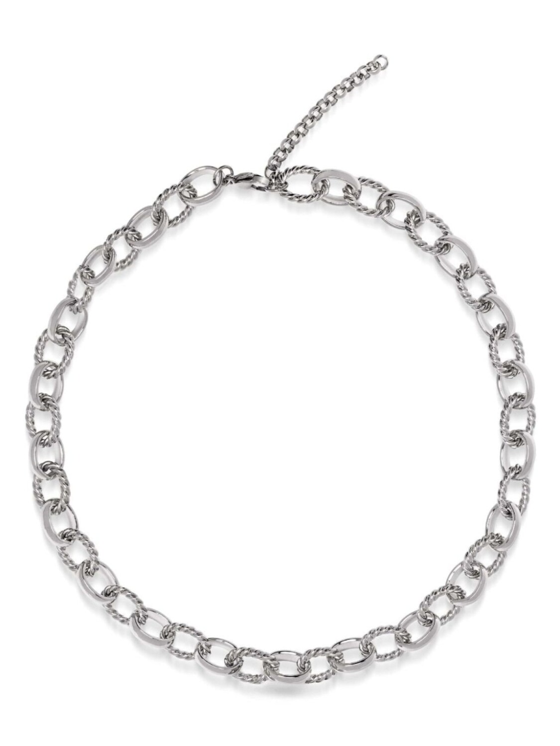 

Колье-чокер с цепочкой-кабелем Nialaya Jewelry, серебряный