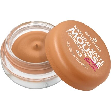 Essence Natural Matte Mousse Foundation Nr. Веганские духи 43 Nude Mattifying Cover Express Result без спирта и консервантов 16 г — фото 2