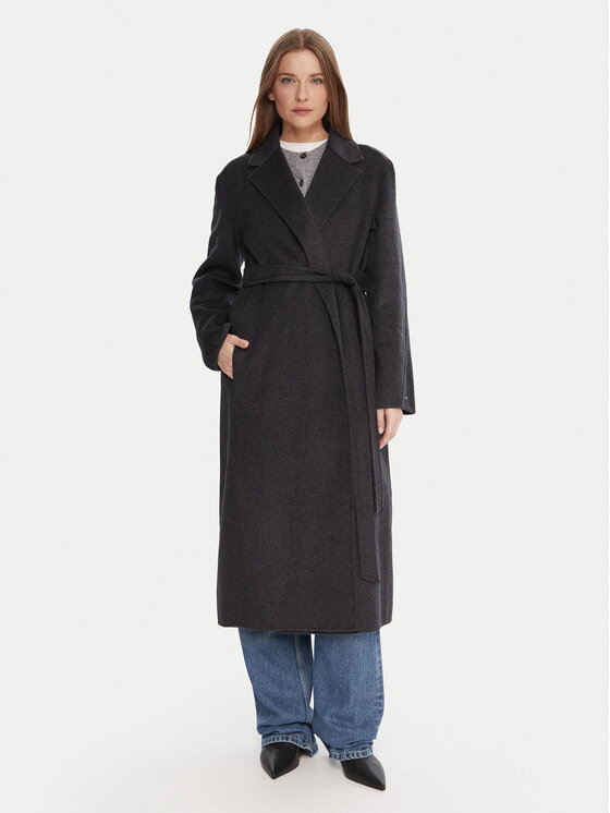 

Шерстяное пальто regular fit WW0WW47286 Tommy Hilfiger, серый