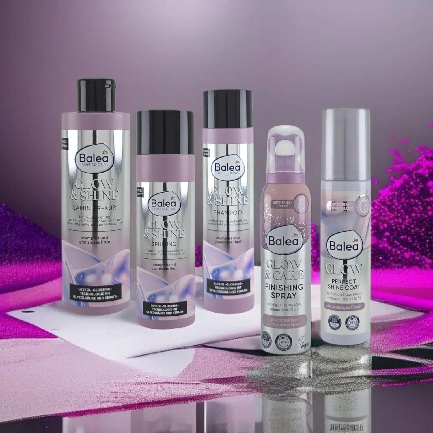 Набор для ухода за волосами «Glow & Shine Complete Set» от Balea Generisch — фото 2