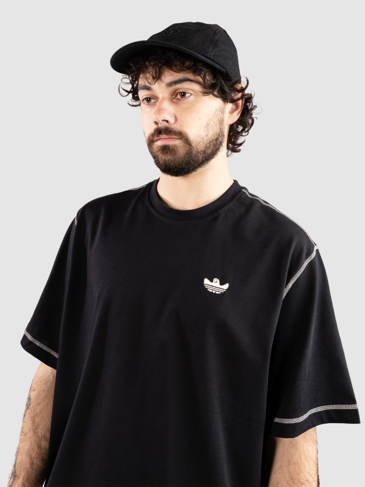 Футболка adidas Skateboarding Shmoo H T-Shirt, black — фото 4