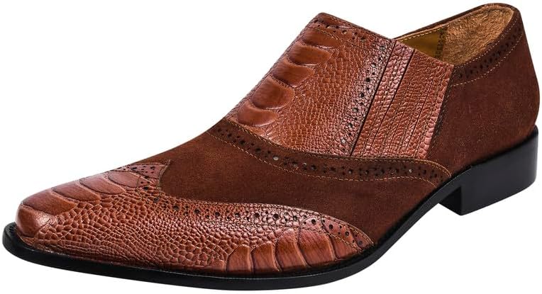 

Мужские лоферы LIBERTYZENO Penny из натуральной кожи для взрослых, удобные слипоны на Рождество, коричневый