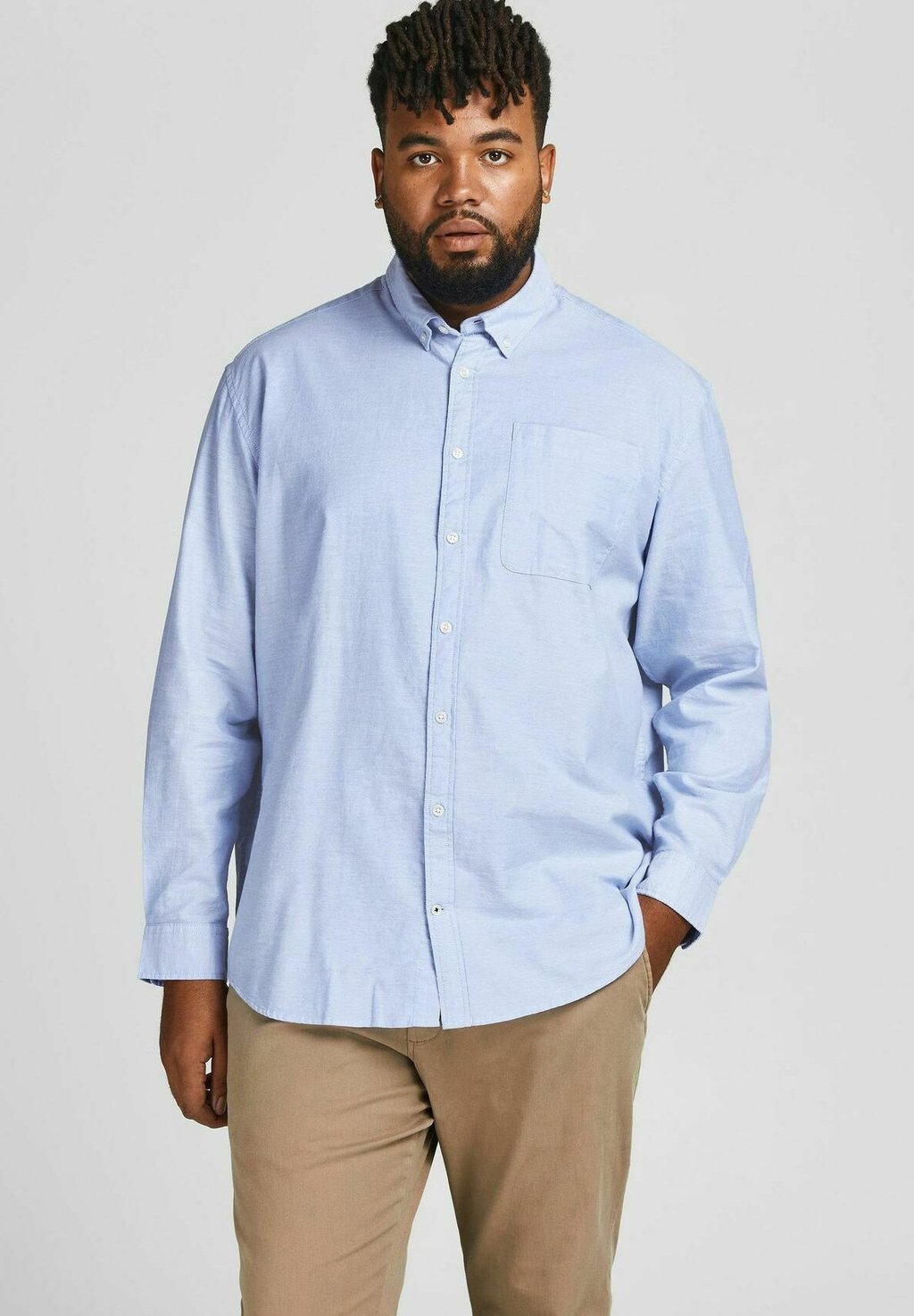 

Рубашка BASIC LANGARM BUSINESS Jack & Jones, синий