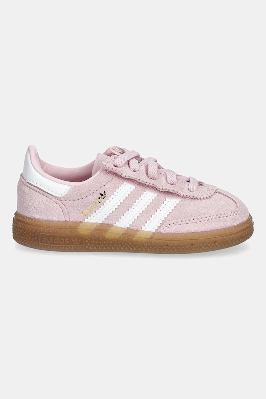 Детские замшевые кроссовки Handball Spezial Adidas Originals, розовый — фото 2