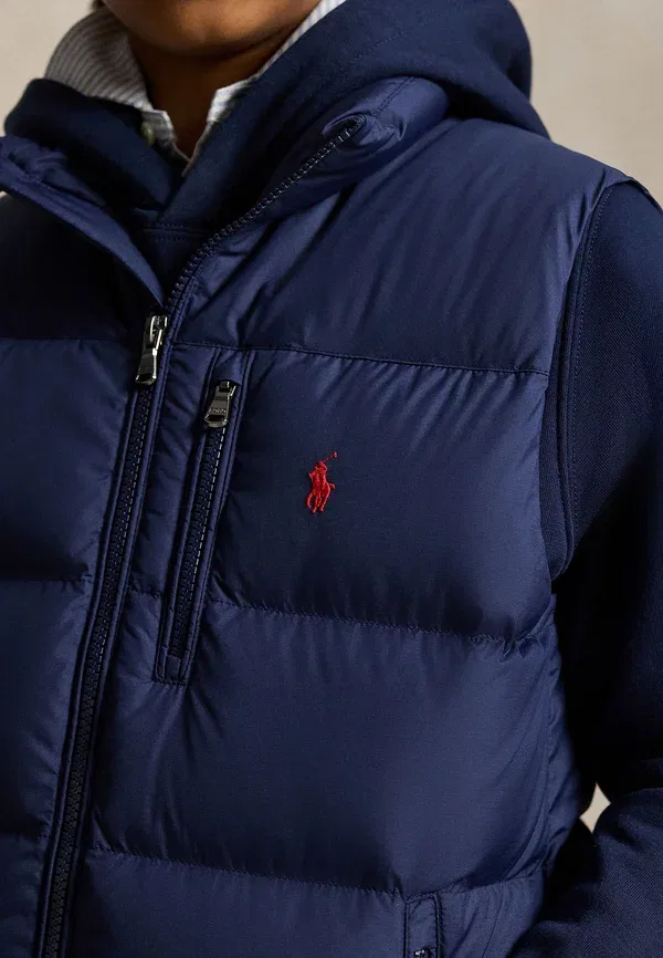 Жилет Gorham Down Vest 7 14y Waistcoat Polo Ralph Lauren, цвет ньюпорт-нави — фото 4