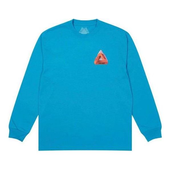 

Футболка fw21 chapping long sleeve petrol 'blue' Palace, синий