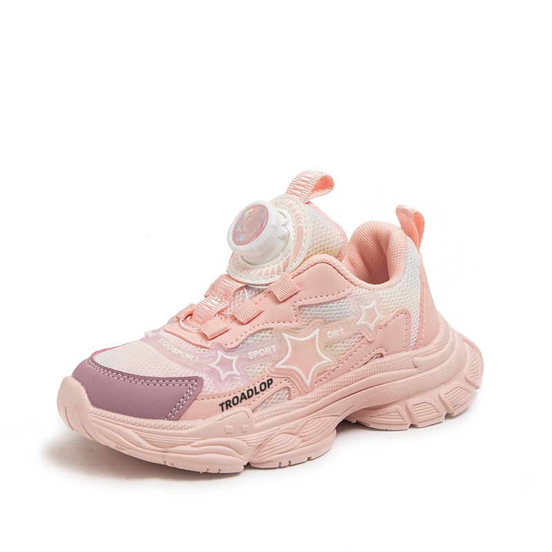 

Нескользящие, легкие, амортизирующие, низкие повседневные кроссовки для детей TROADLOP, розовый