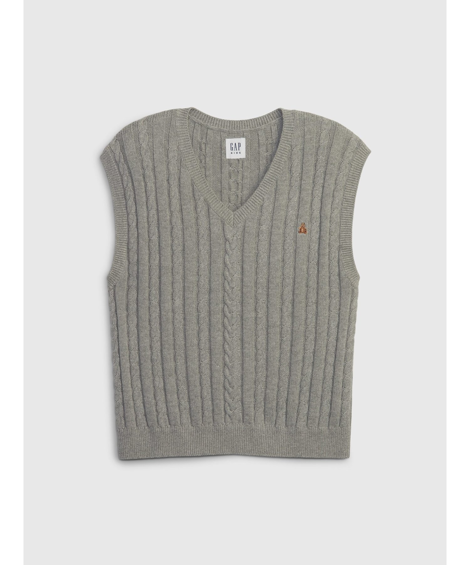 Свободный вязаный жилет крупной вязки Детский Gap, B10_GREY_HEATHER