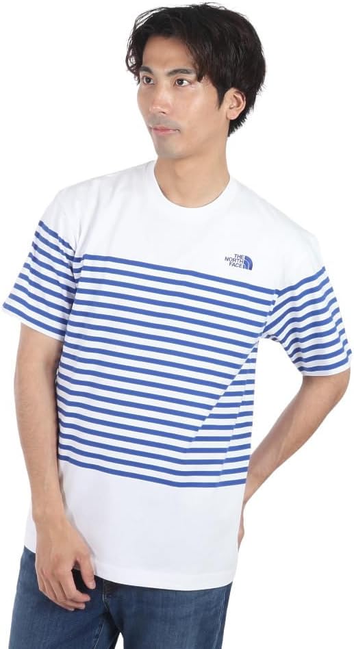 

Мужская футболка с коротким рукавом и полосками THE NORTH FACE, белый