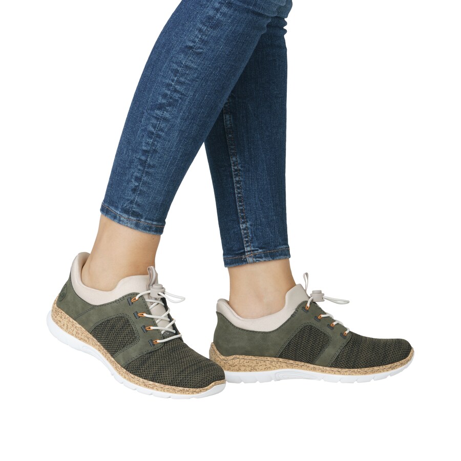 Классические балетки Rieker N42G4, цвет Khaki/Olive — фото 2