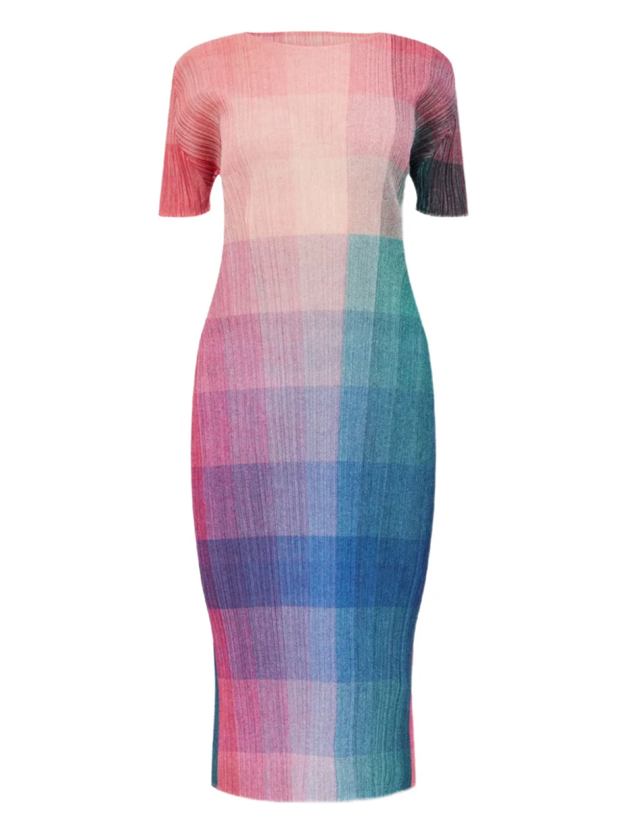 

Платье миди со складками Pleats Please Issey Miyake, розовый