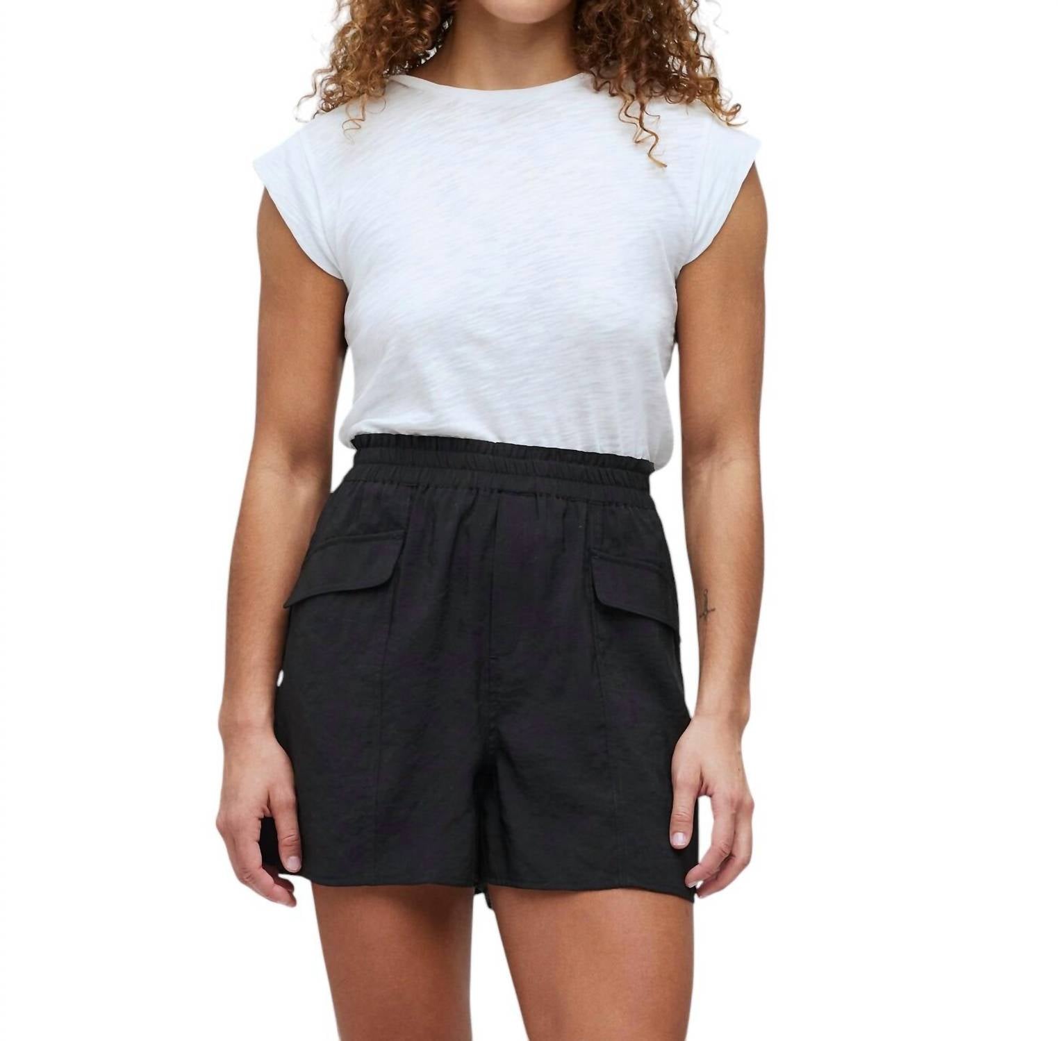 

Шорты-карго Bailey Pull On черного цвета Madewell