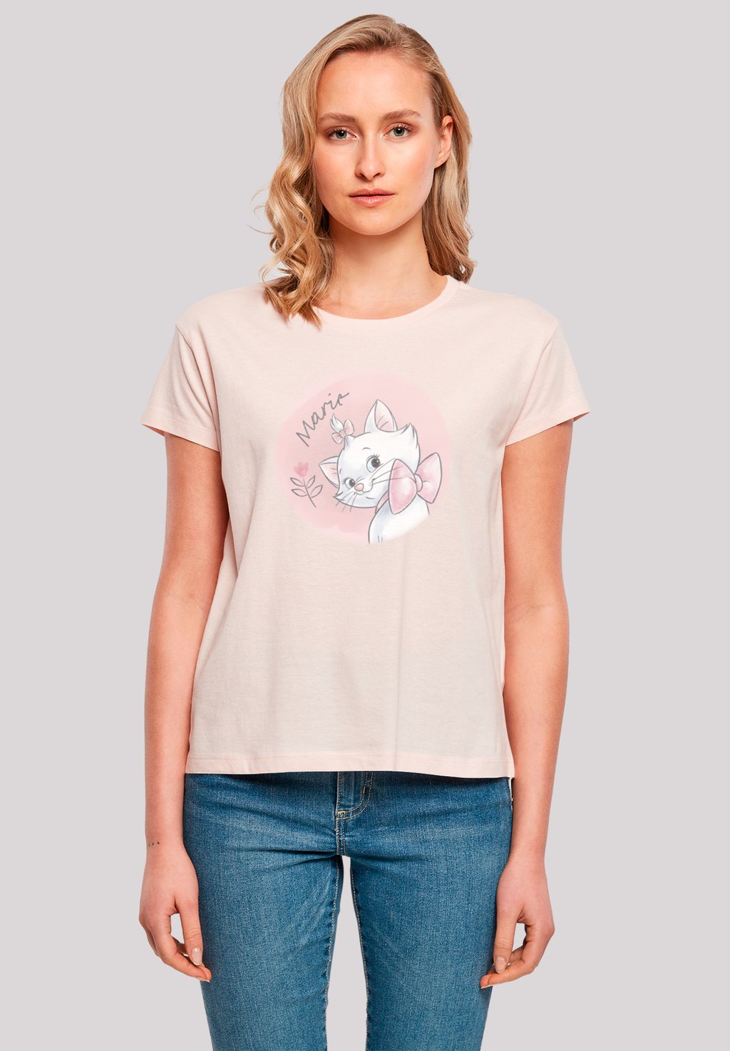 

Футболка с принтом DISNEY ARISTOCATS MARIE F4NT4STIC, розовый