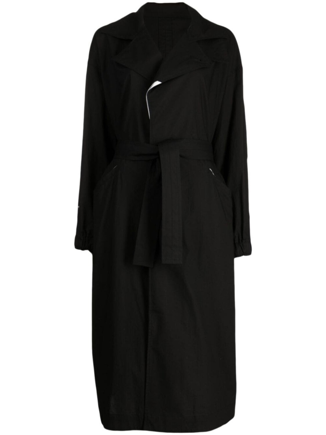 

Yohji Yamamoto тренч с поясом, черный
