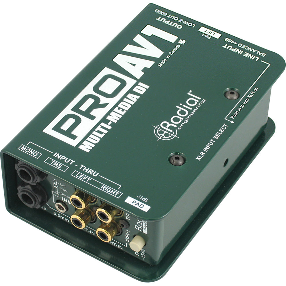 

Директ-бокс Radial Engineering ProAV1 Passive Multimedia Direct Box R800