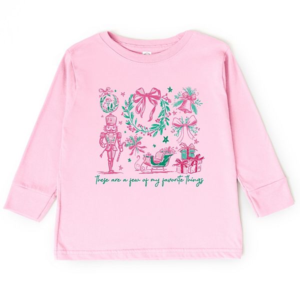 

Футболка с длинным рукавом These are a few of my favorite things coquette The Juniper Shop, Pink