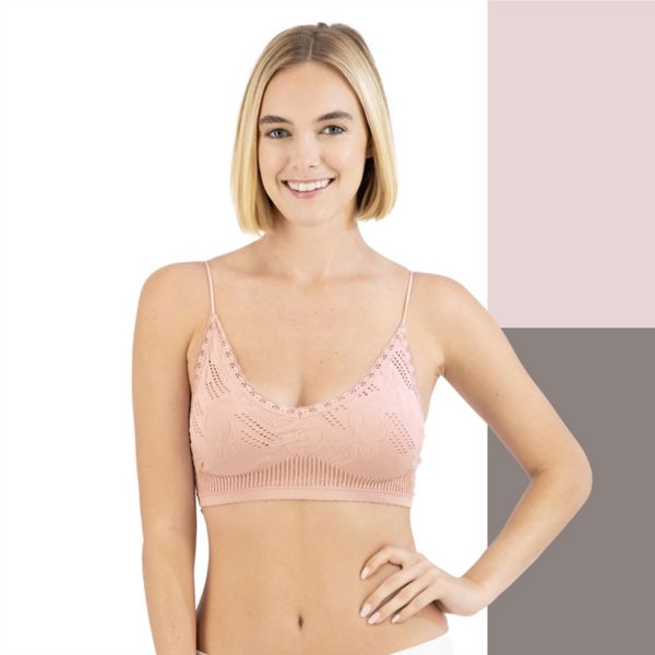 

Детские 2 текстурированных бесшовных бралета 51-058p2 So, цвет lilac stormy