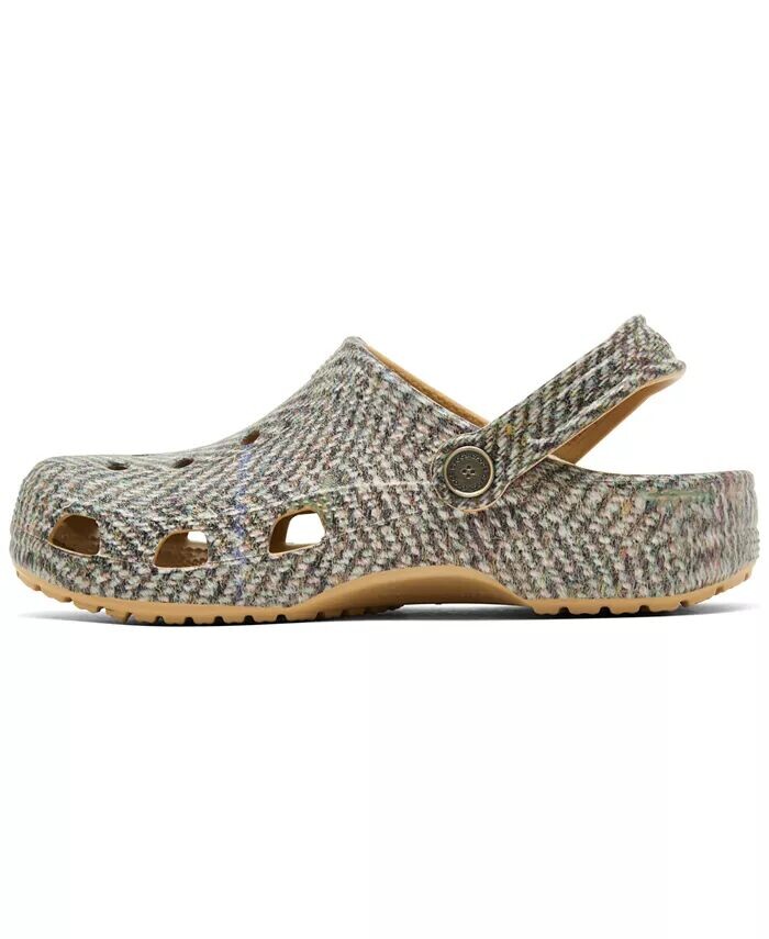 Женские классические твидовые сандалии-сабо от Finish Line Crocs, бежевый — фото 4