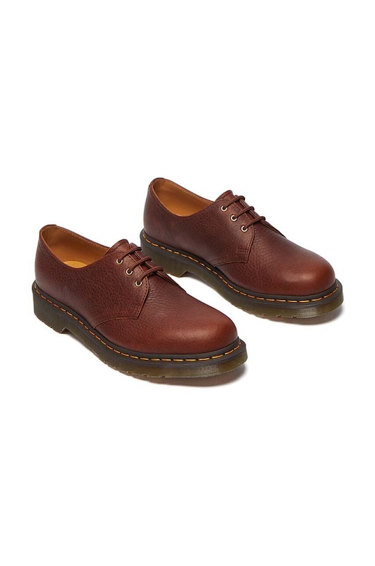 Кожаные полуботинки 1461 Ambassador Dr. Martens, коричневый — фото 2