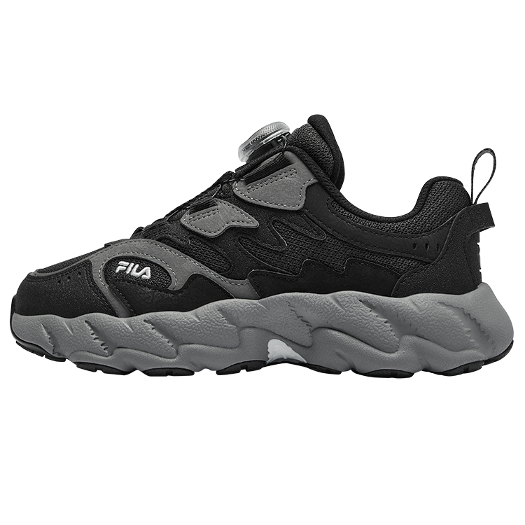 

Кроссовки BOA Fern, износостойкие, низкие, детские, для бега FILA KIDS, черный/серый