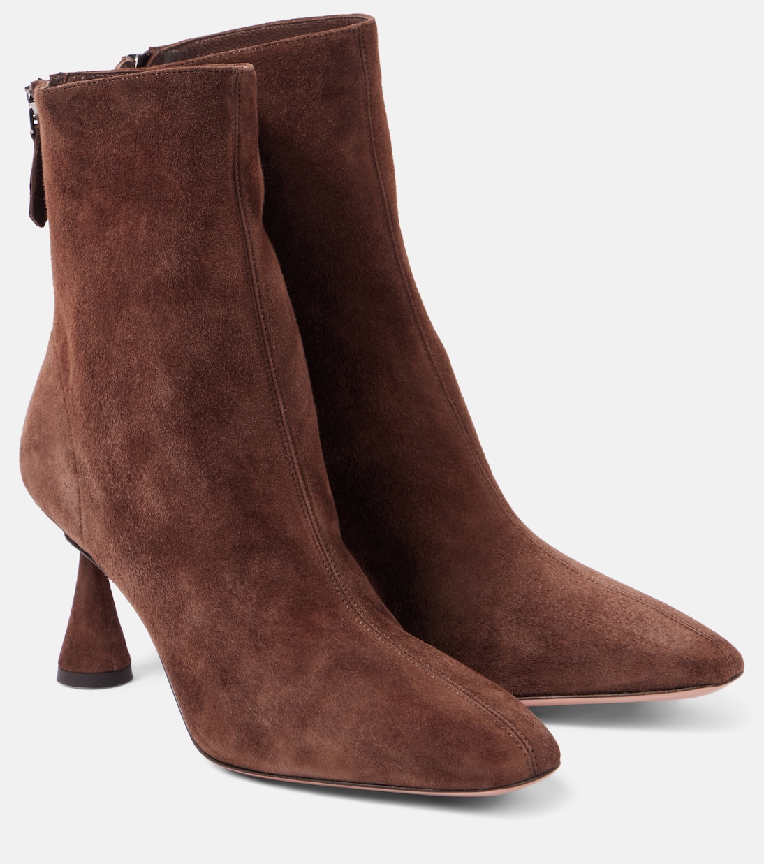 Замшевые ботильоны Amore 75 Aquazzura, Espresso
