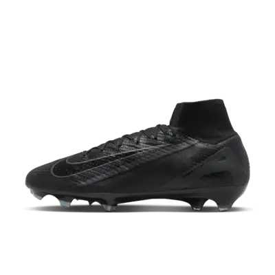 

Бутсы Nike Mercurial Superfly 10 Elite FG High-Top Soccer Cleats, цвет Black/Deep Jungle/Black