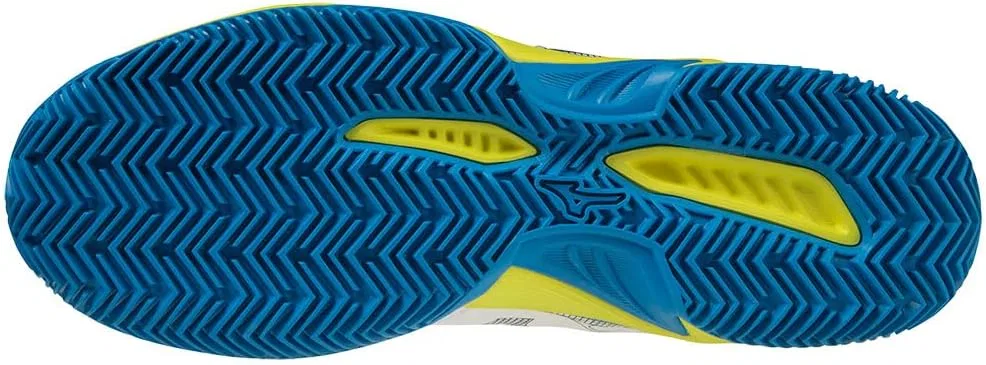 Теннисные кроссовки Mizuno Unisex Break Shot 4 CC, Wht Drsblue Sspring — фото 2