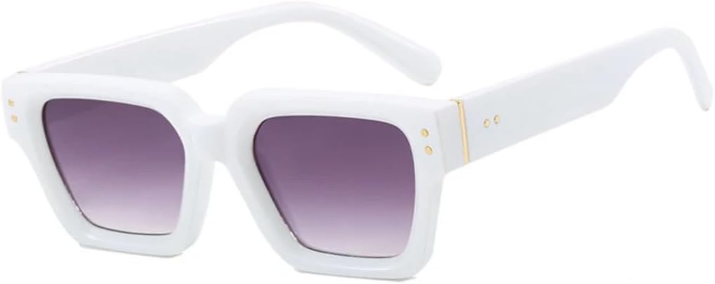 

Солнцезащитные очки с защитой UV400 | Большая оправа, линзы конфетных цветов | Для женщин и мужчин, для занятий спортом на открытом воздухе и вождения DSVIGF, White Gray