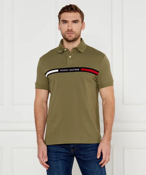 

Футболка поло Regular fit Tommy Hilfiger, зеленый