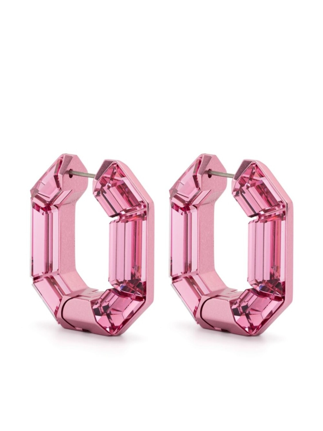 

Серьги-кольца Lucent Swarovski, розовый