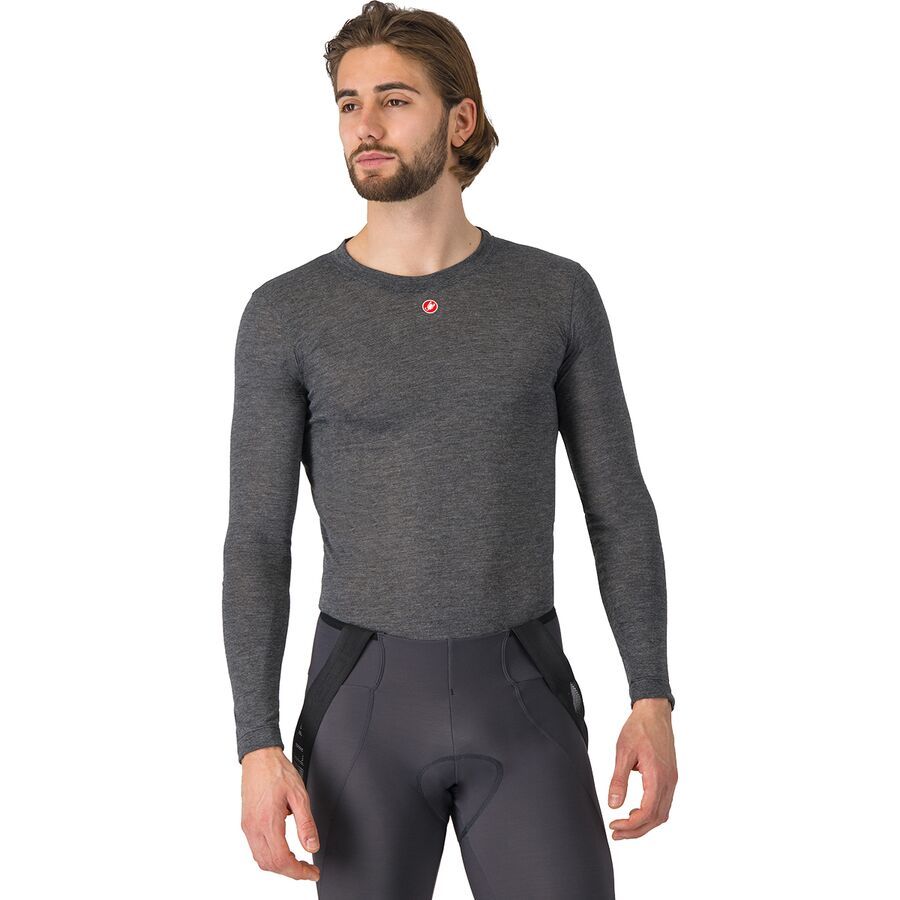 

Лонгслив Castelli Medio Base Layer Castelli, Melange Gray